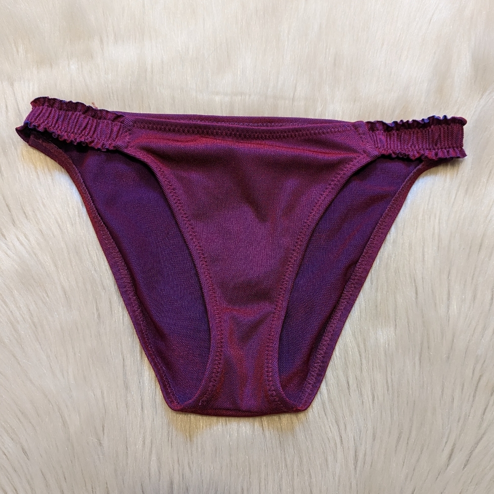 Becca Swimwear pink/purple bikini bottom size small